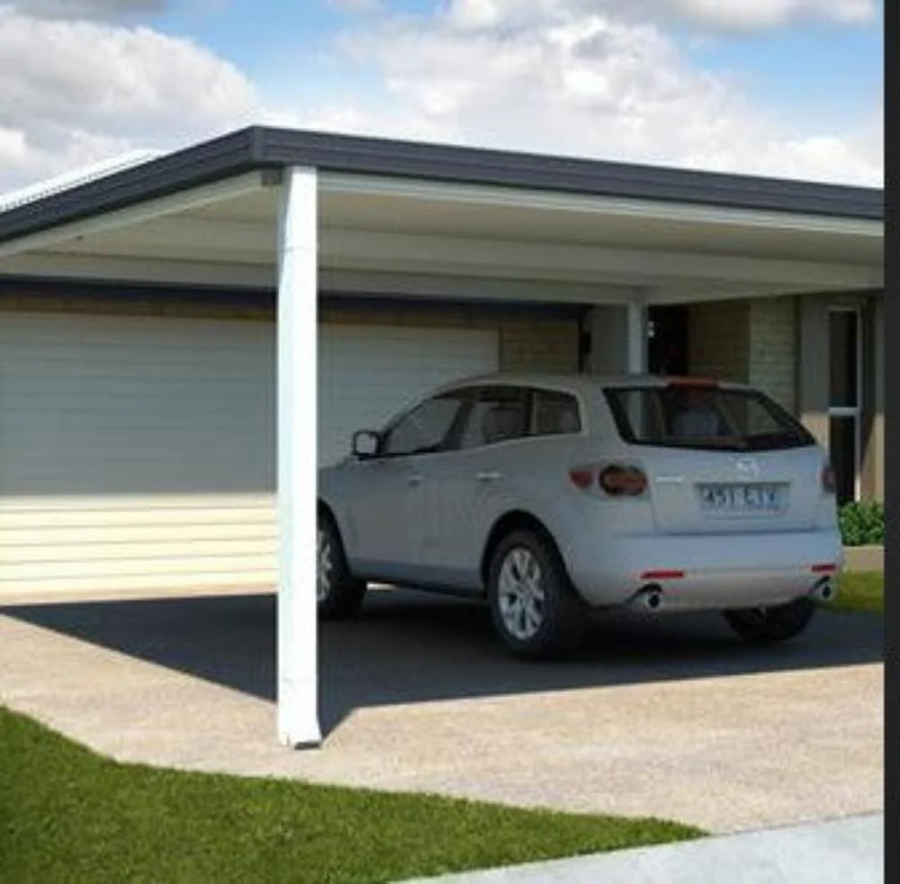 Attached Flat Roof Skillion Carports