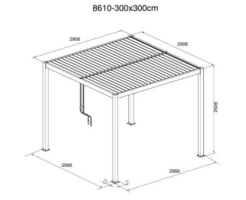 Pergola Kits Wall Mounted (attached) Manuel - Image 6