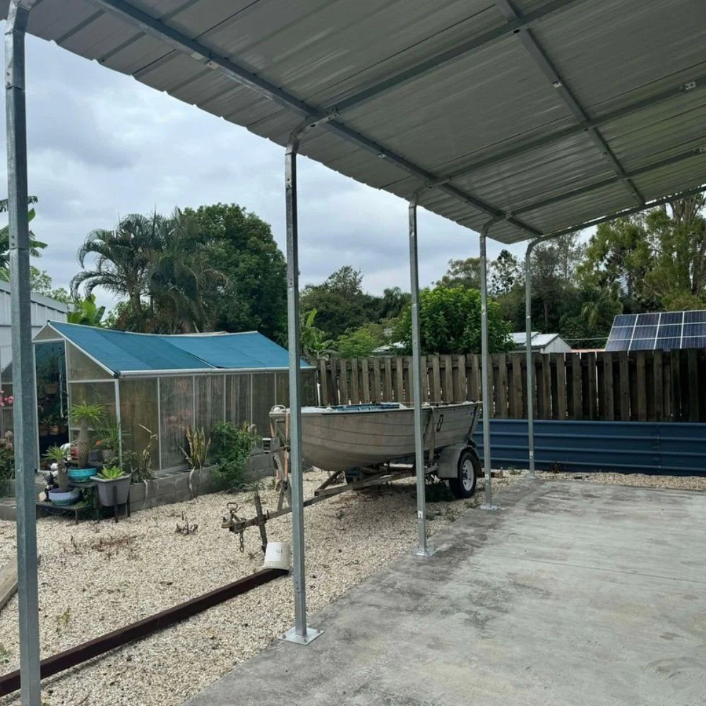 Portable Carport - Double Gable Hi Wind - Image 3