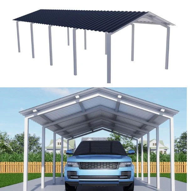 Portable Carports - Single Gable Hi Wind